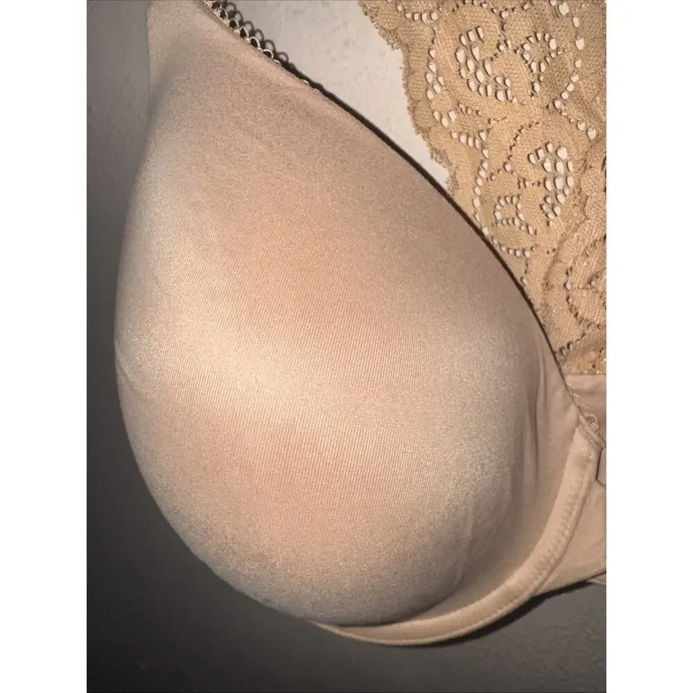 Victoria's Secret beige 40DD Body By Victoria Racerback Sexy Tan Lace VS Nude - Picture 3 of 13